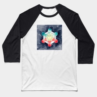 Metatron's Cube Baseball T-Shirt